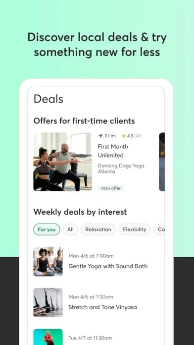 Mindbody screenshot 3