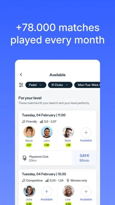 Playtomic screenshot 2